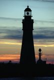 Buffalo Lighthouses at Sunset